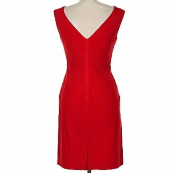 Sz 8 Diane Von Furstenberg Red Michelle Bodycon Dress - Picture 5 of 16